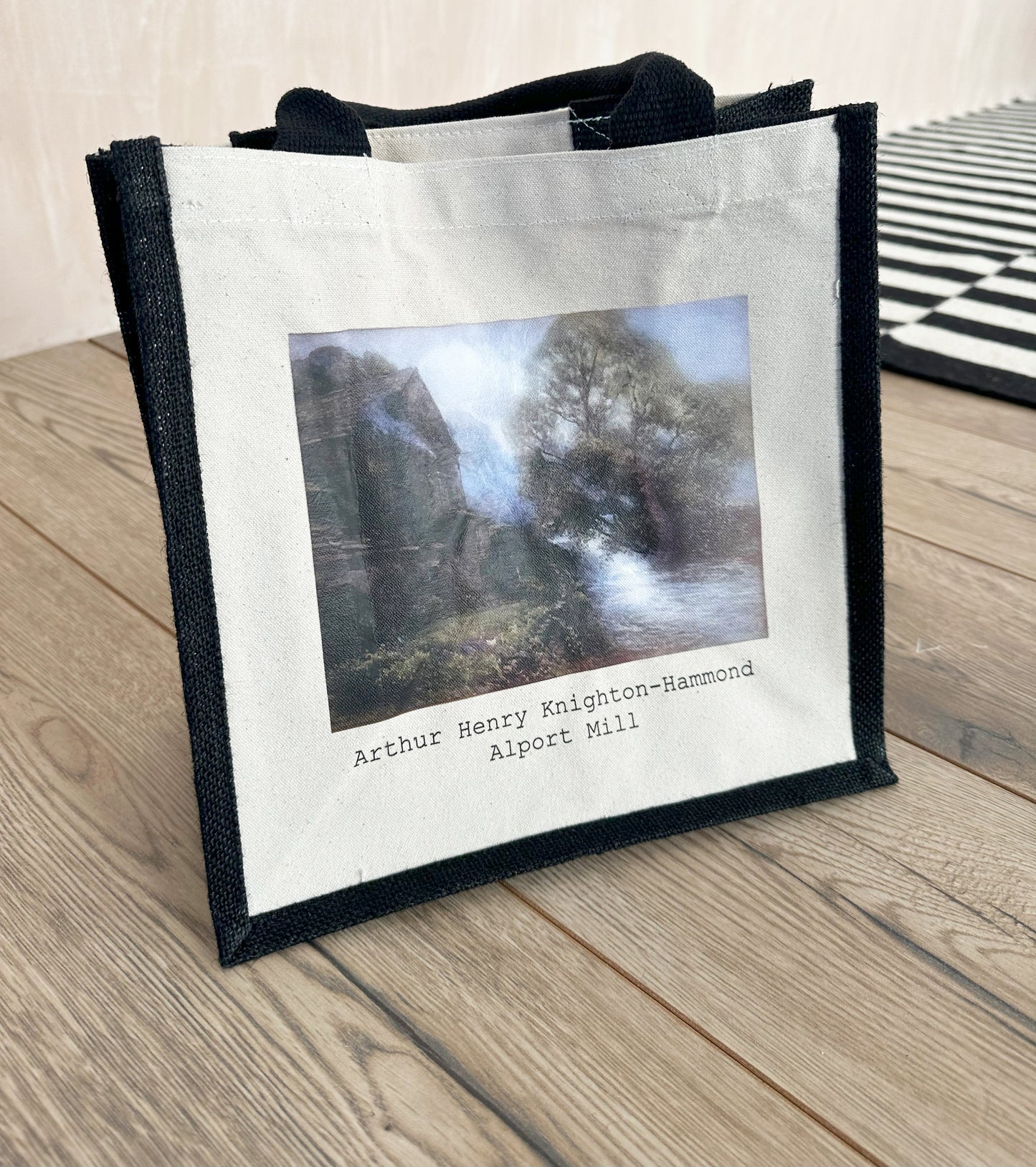 Arthur Henry Knighton-Hammond Black Edged Tote Bag