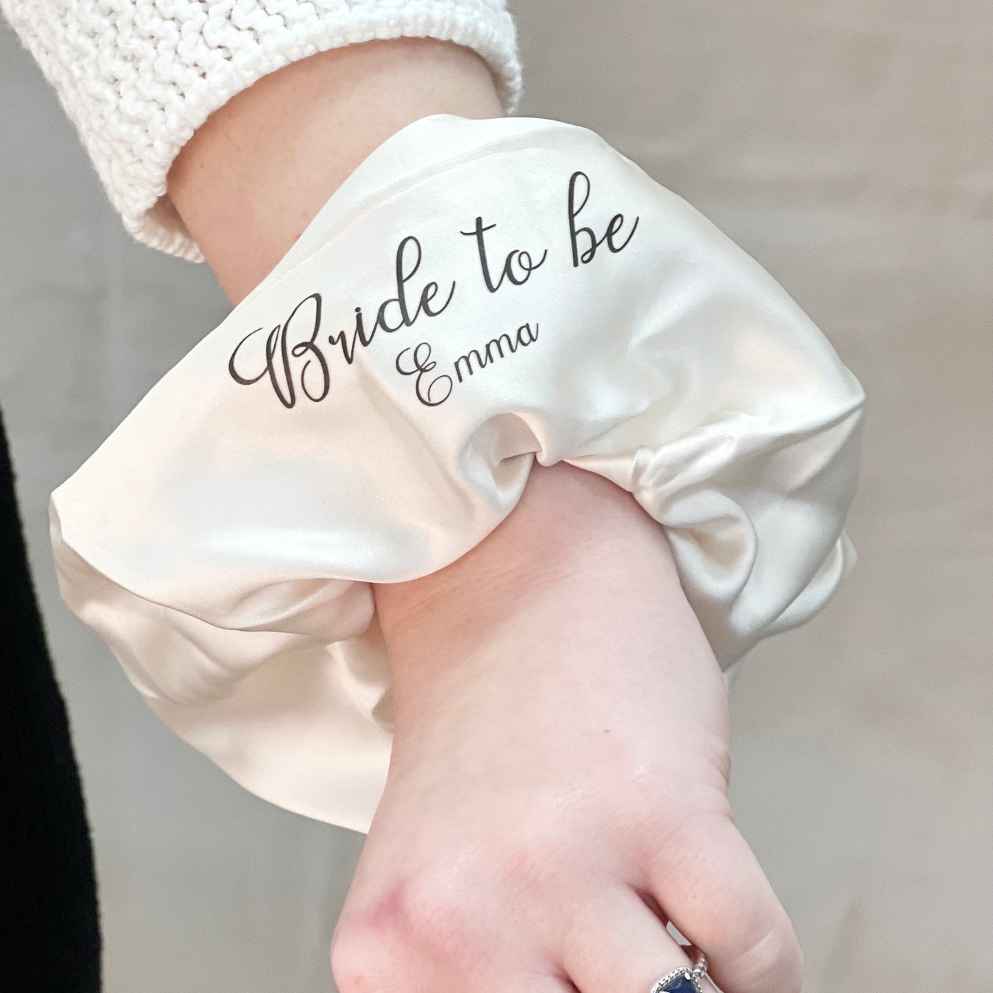Bride To Be Personalised Wedding Scrunchie