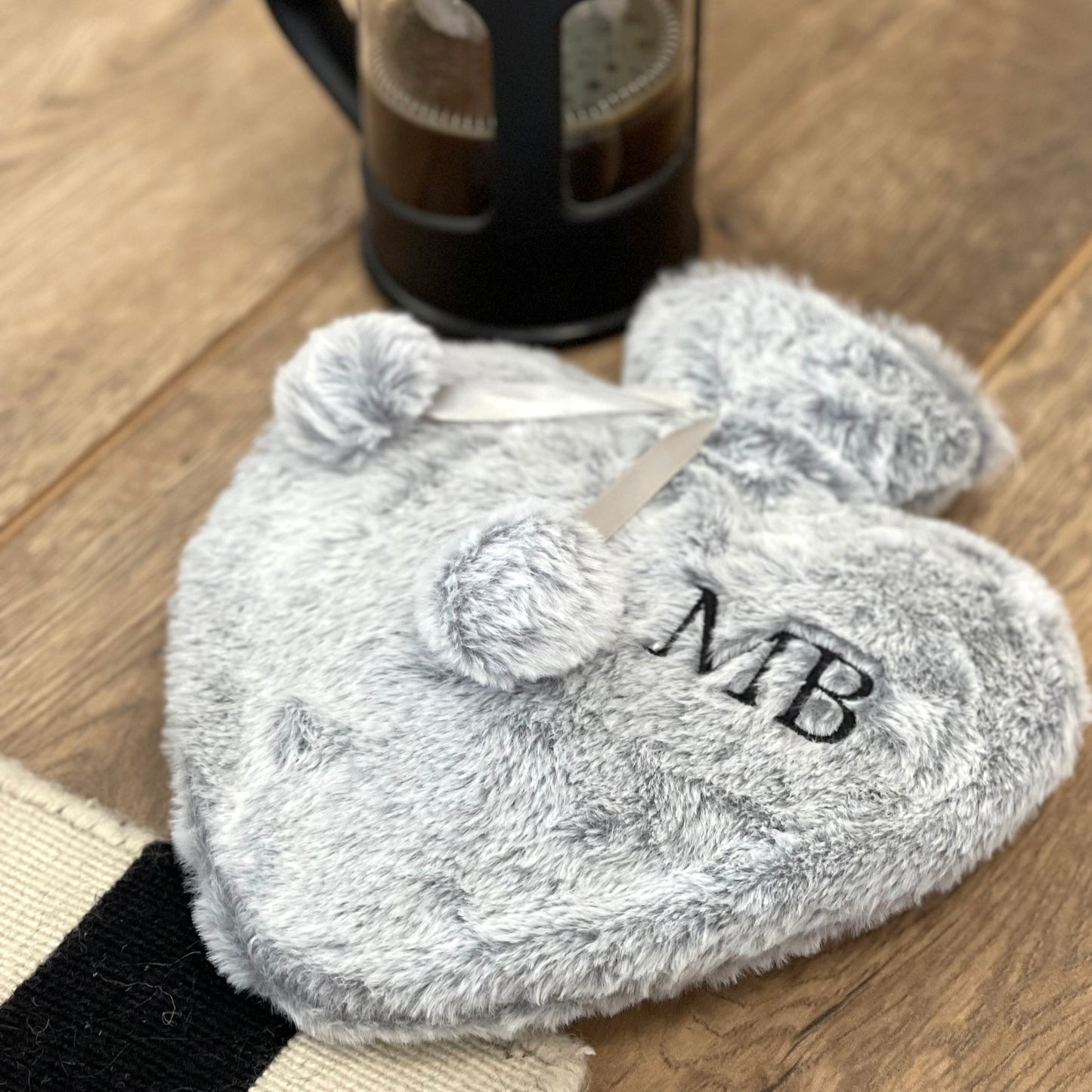 Love Heart Monogrammed Hot Water Bottle