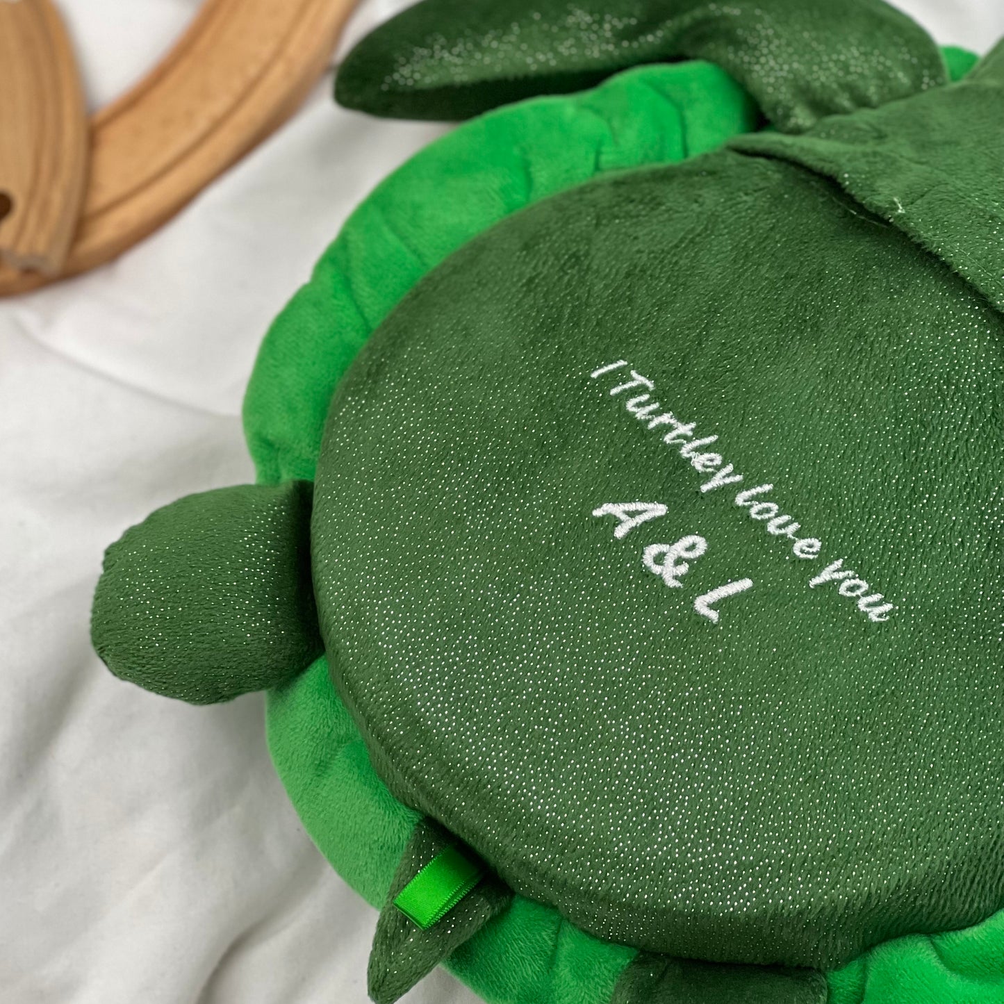 Personalised Hidden Message Turtle Hot Water Bottle
