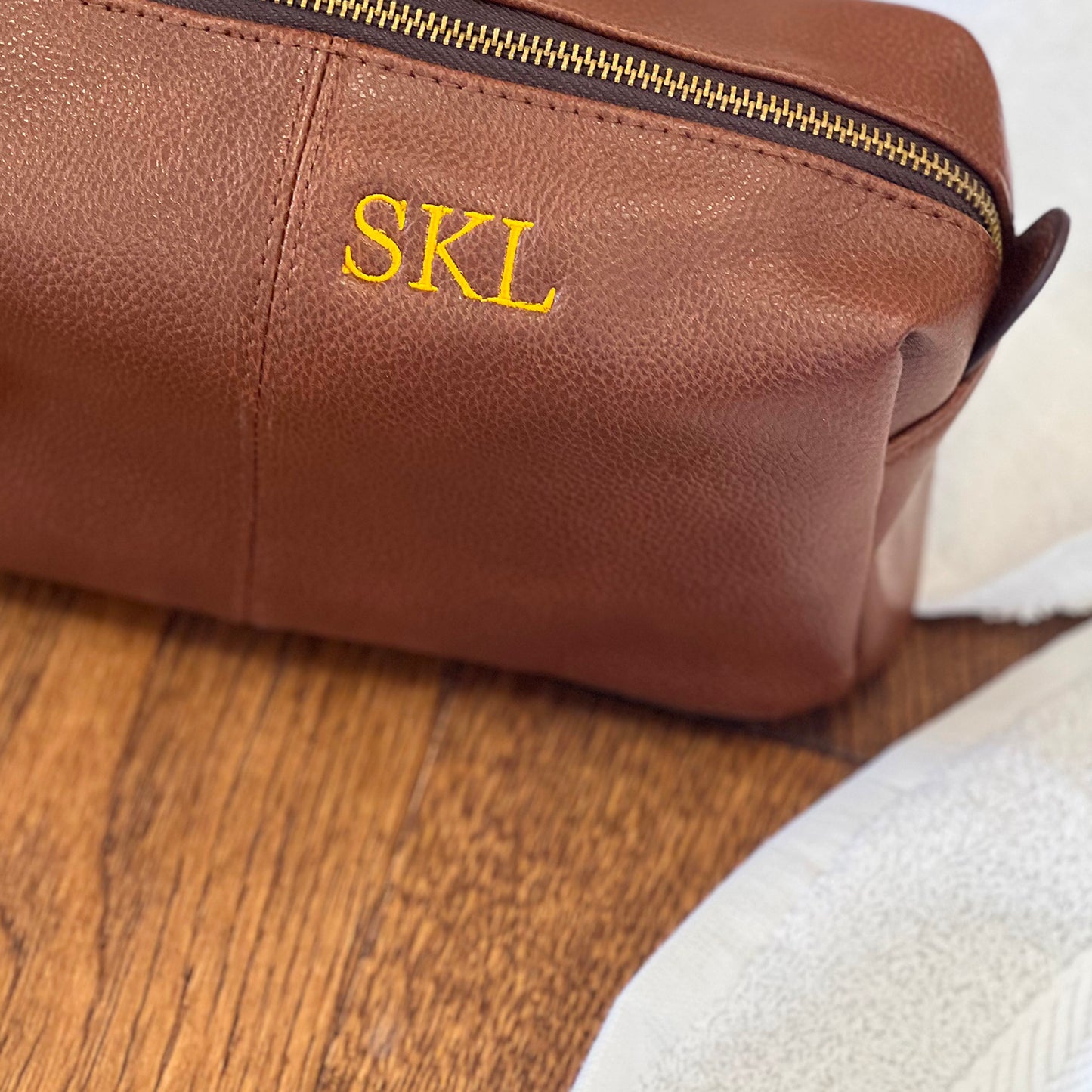 Monogrammed Men's Wash Bag