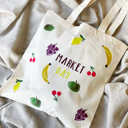 Market Day Fruity Tote Bag