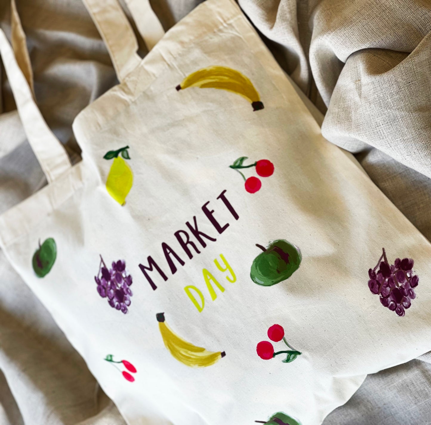 Market Day Fruity Tote Bag