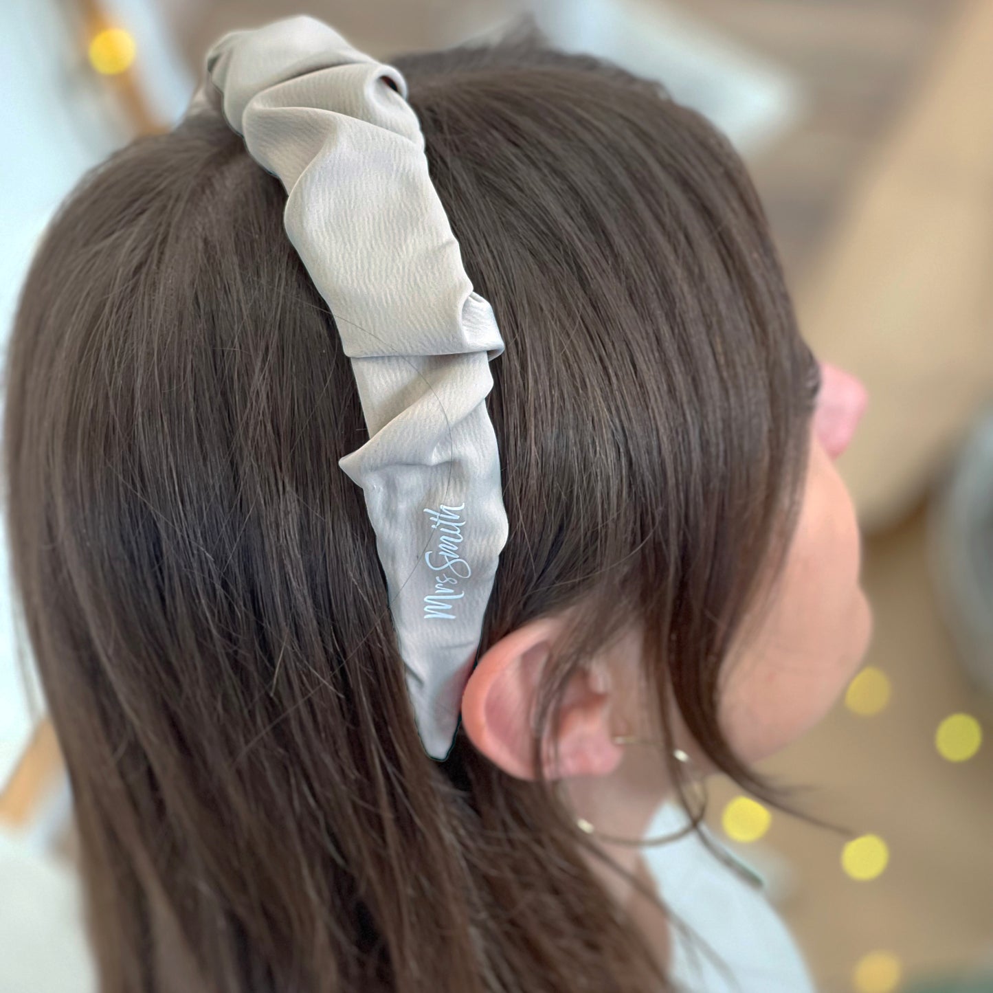 Mrs Personalised Bride Headband