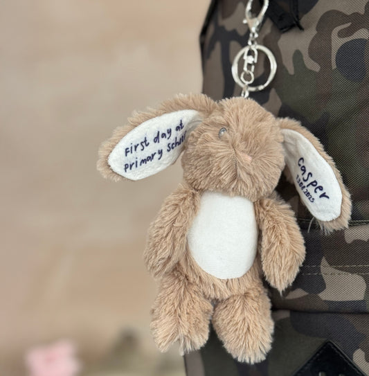 First day of school personalised bag charm