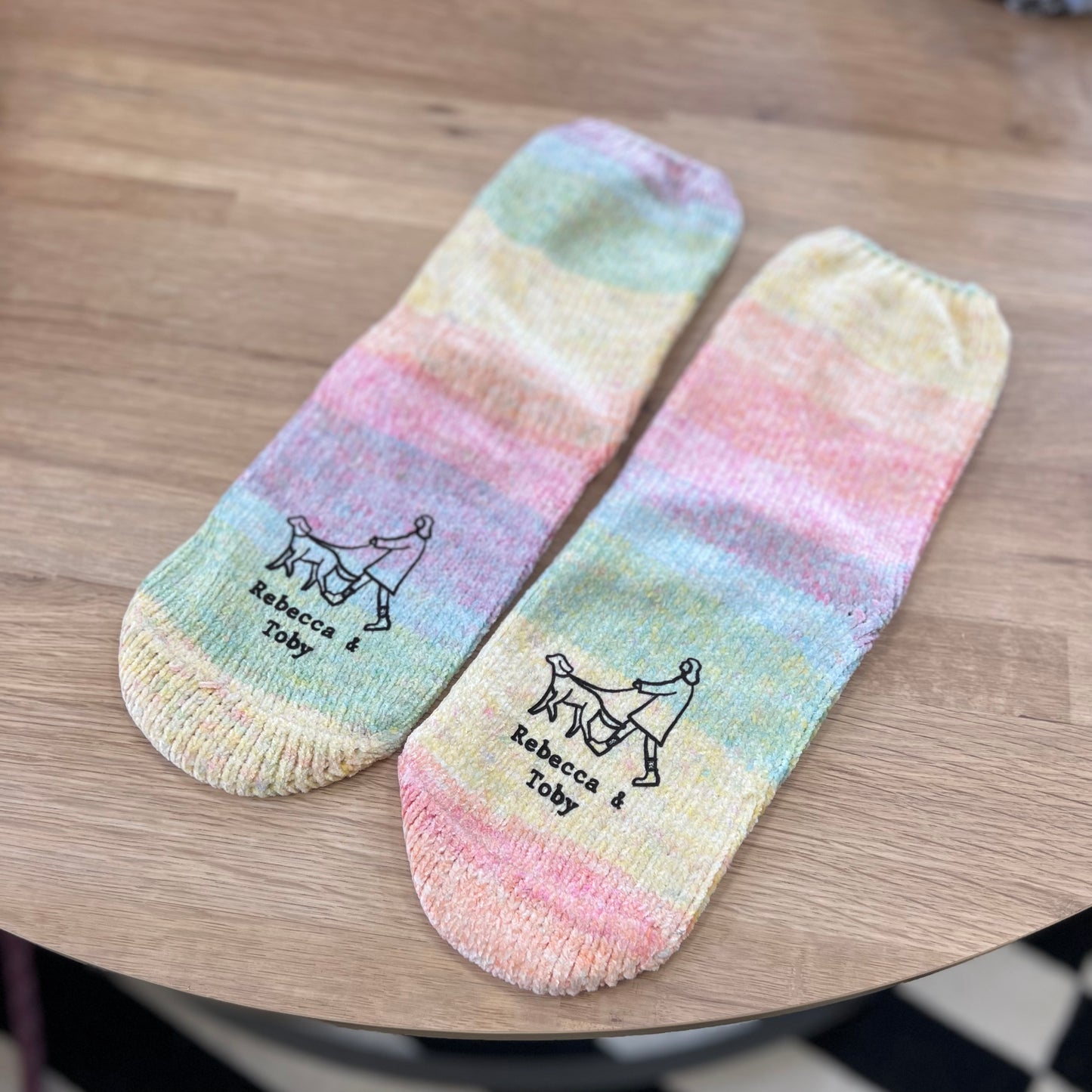 Dog And Owner Personalised Walking Socks