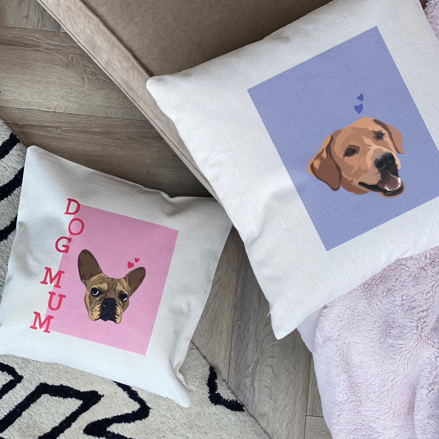 Colourful Dog Parent Cushion