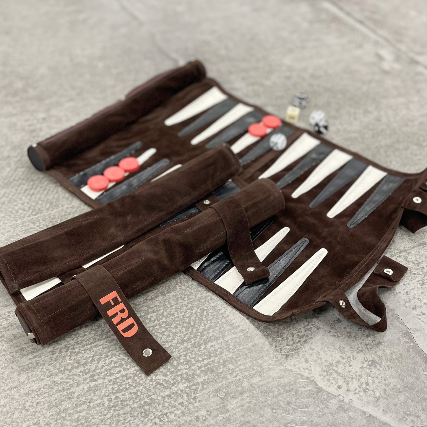 Monogram Backgammon Travel Set