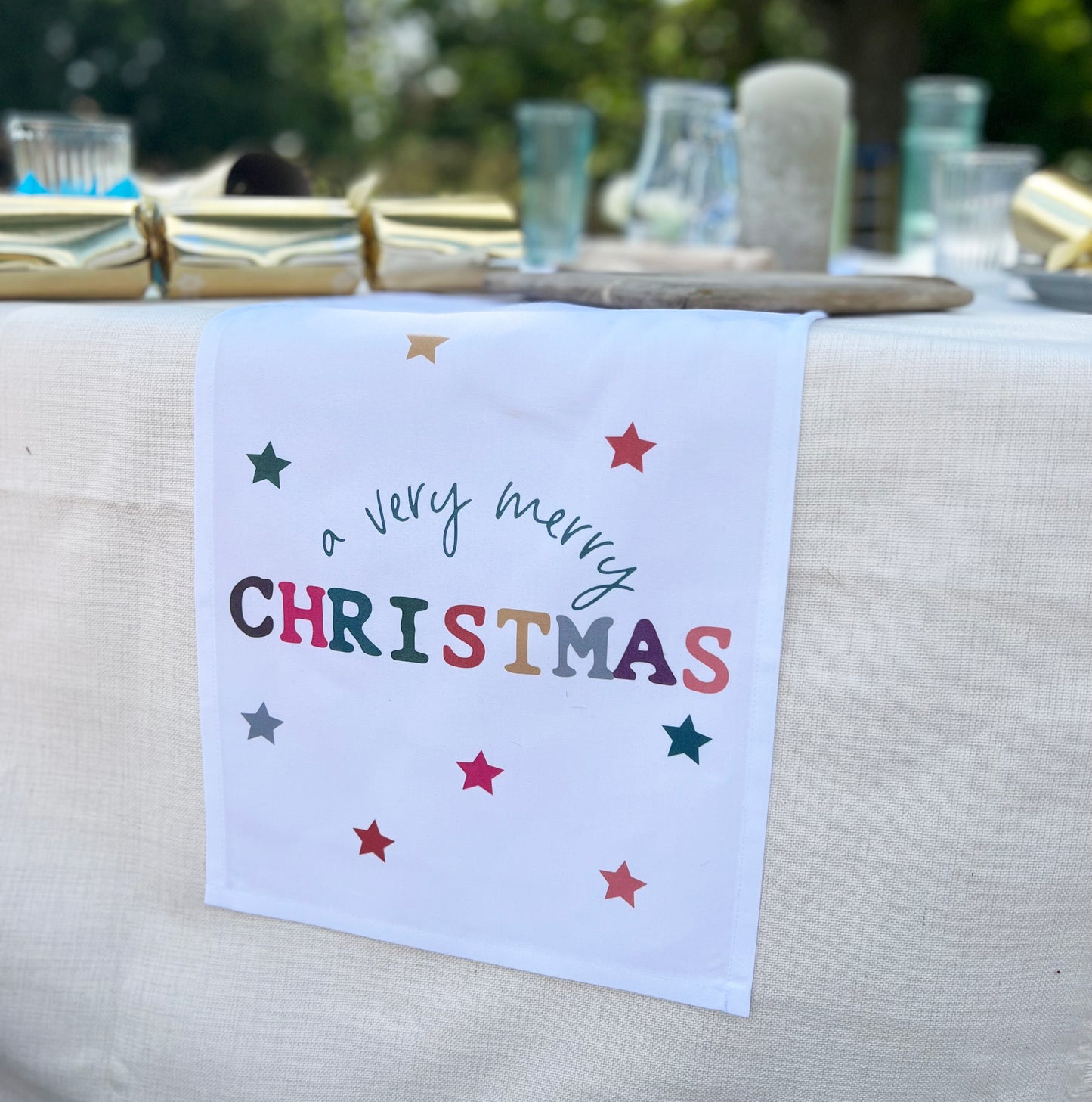 Colourful Christmas Table Runner