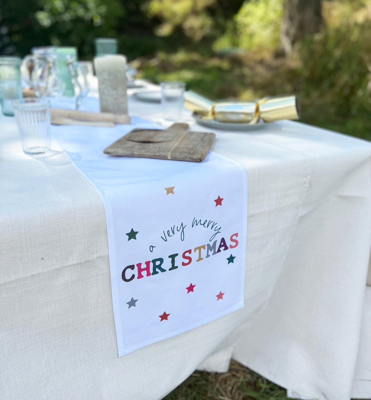 Colourful Christmas Table Runner
