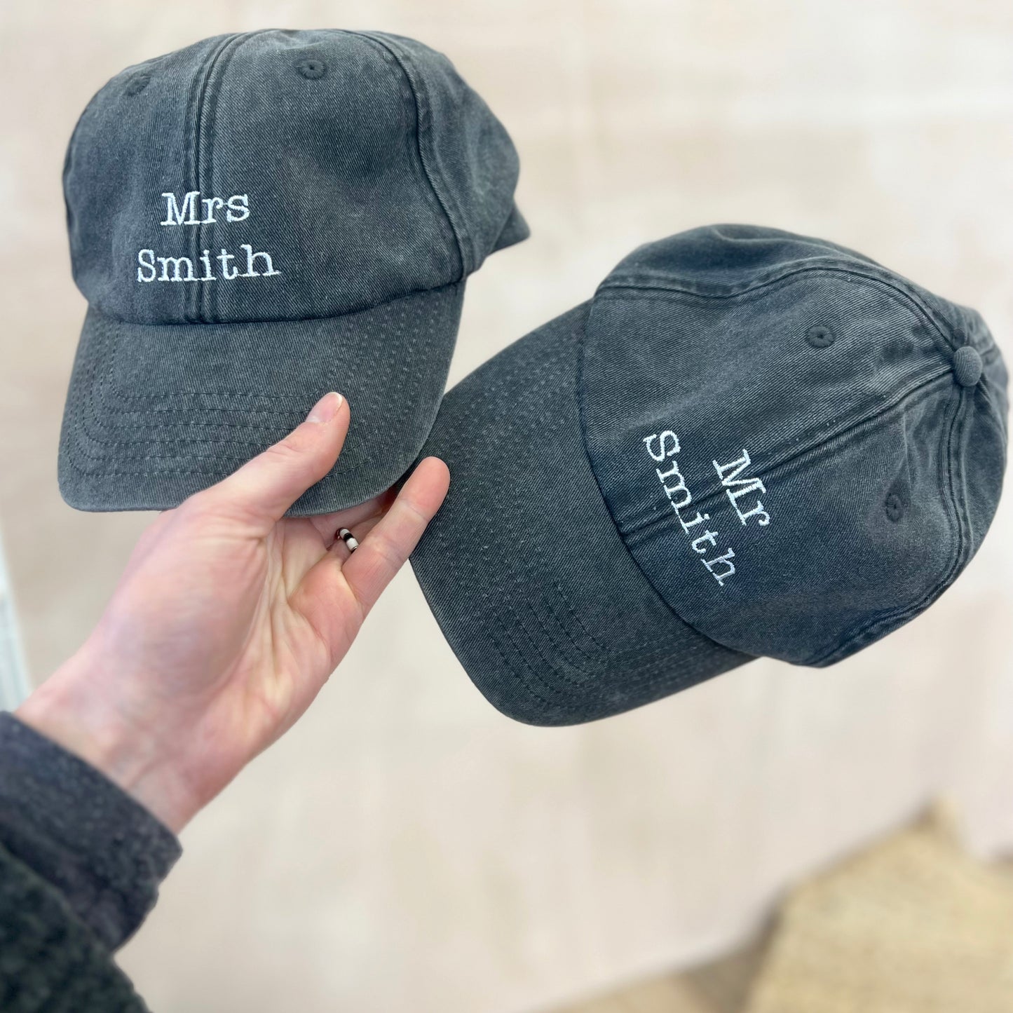 Personalised Couples Name Caps