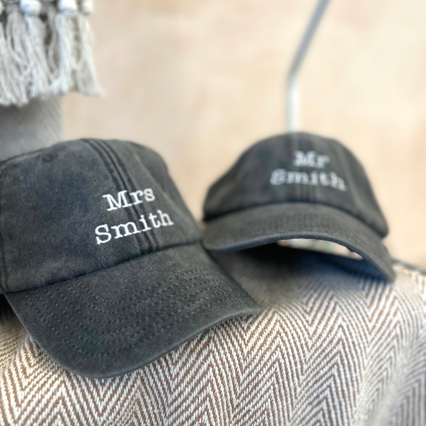 Personalised Couples Name Caps