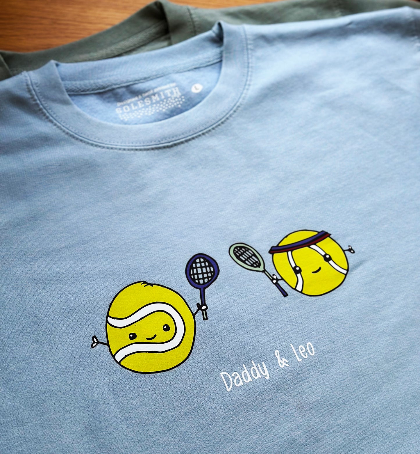 Personalised Daddy And Me Tennis Lover Sweatshirt