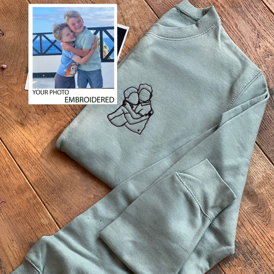 Your Photo Embroidered Sweatshirt