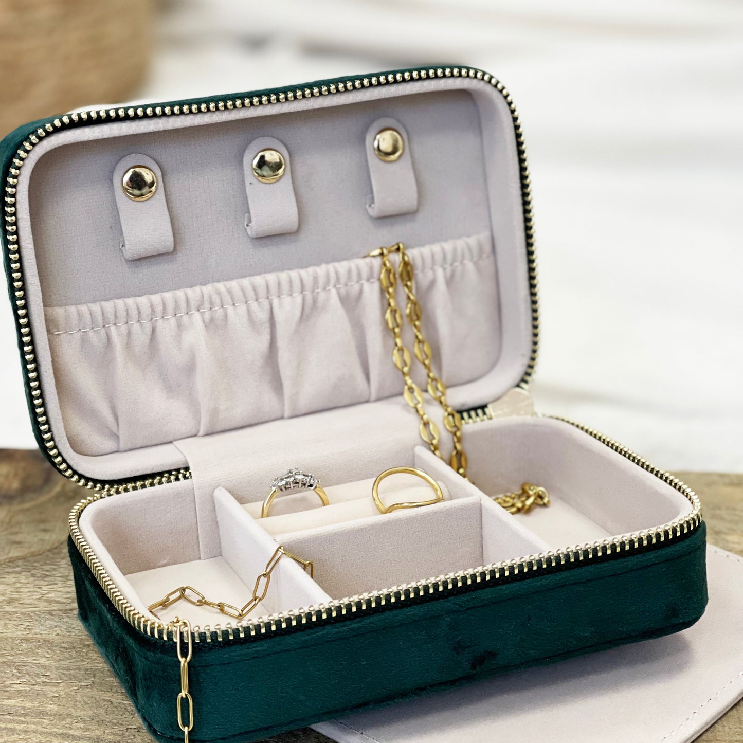 Ma Cherie Personalised Velvet Travel Jewellery Case