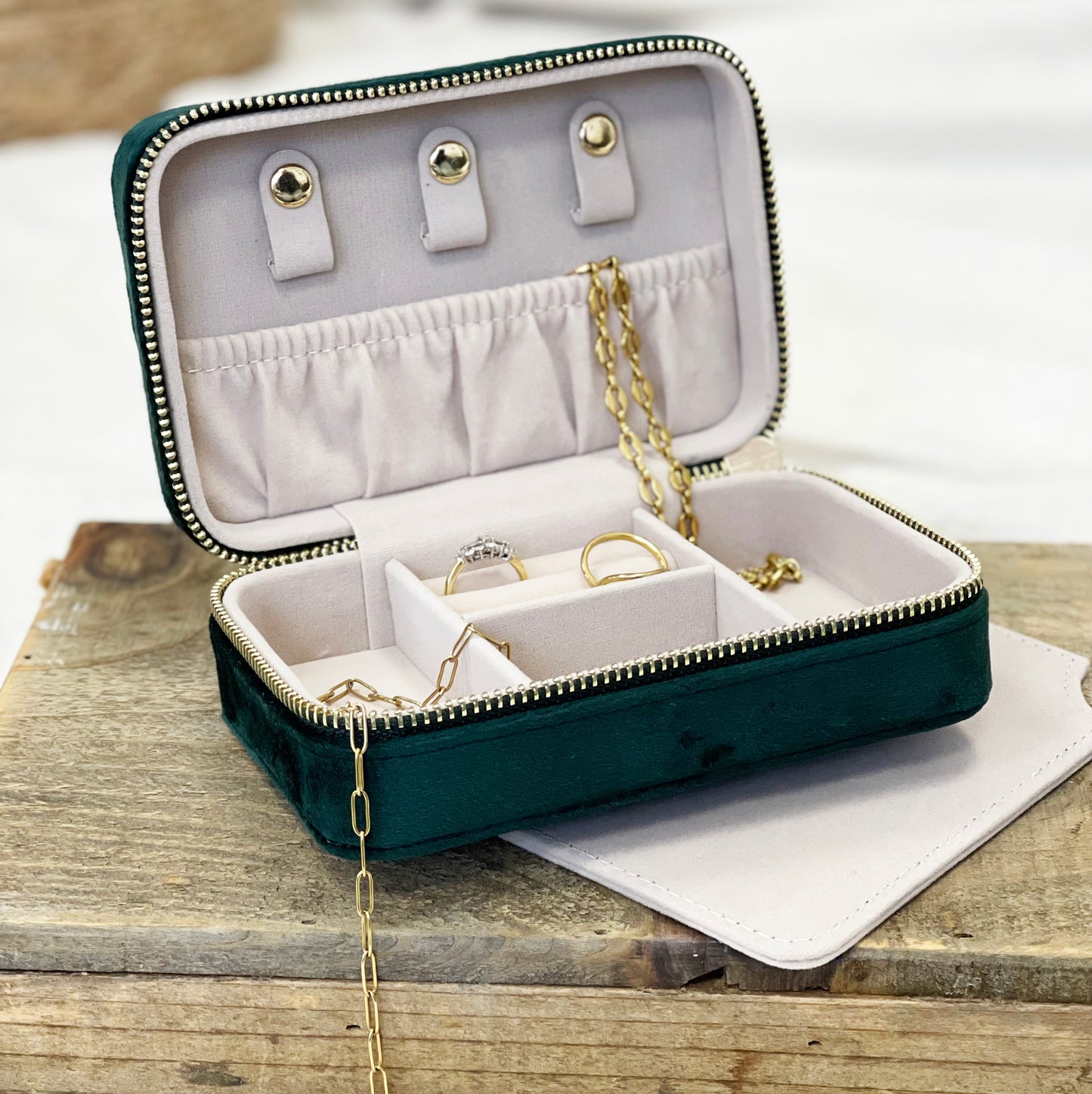 Ma Cherie Personalised Velvet Travel Jewellery Case