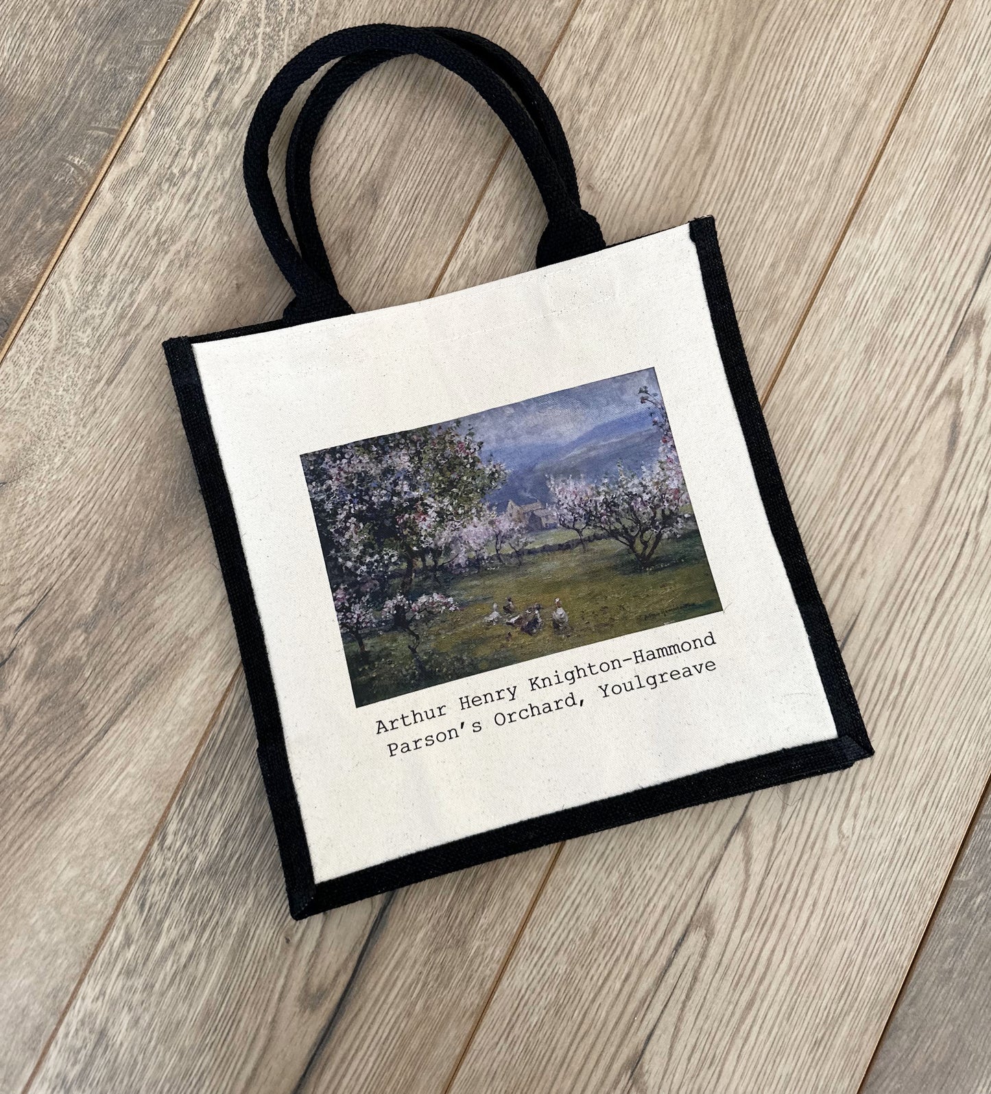 Arthur Henry Knighton-Hammond Black Edged Tote Bag