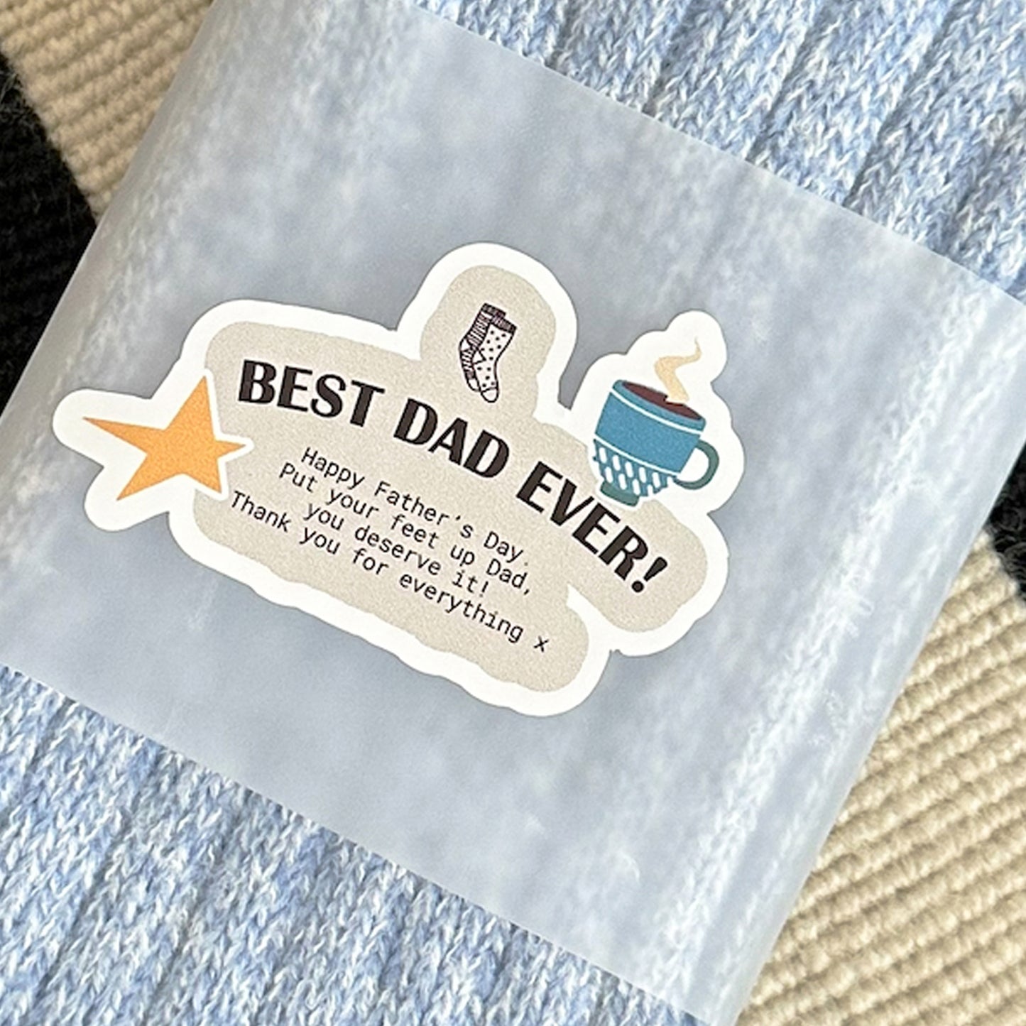 Wrapped Best Dad Ever Father's Day Gift Socks