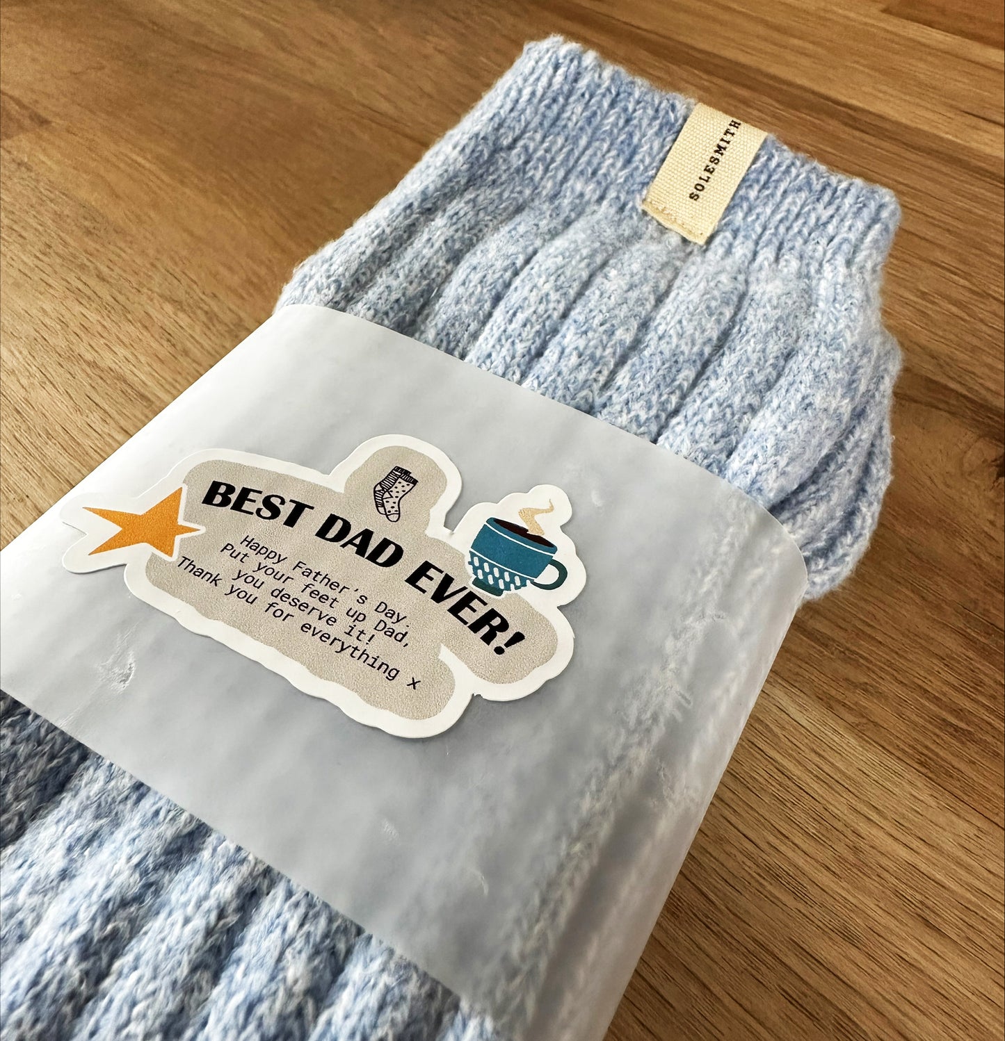Wrapped Best Dad Ever Father's Day Gift Socks