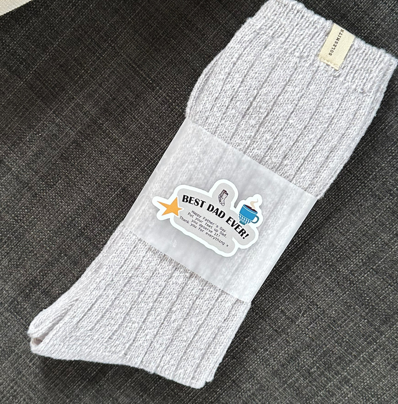 Wrapped Best Dad Ever Father's Day Gift Socks