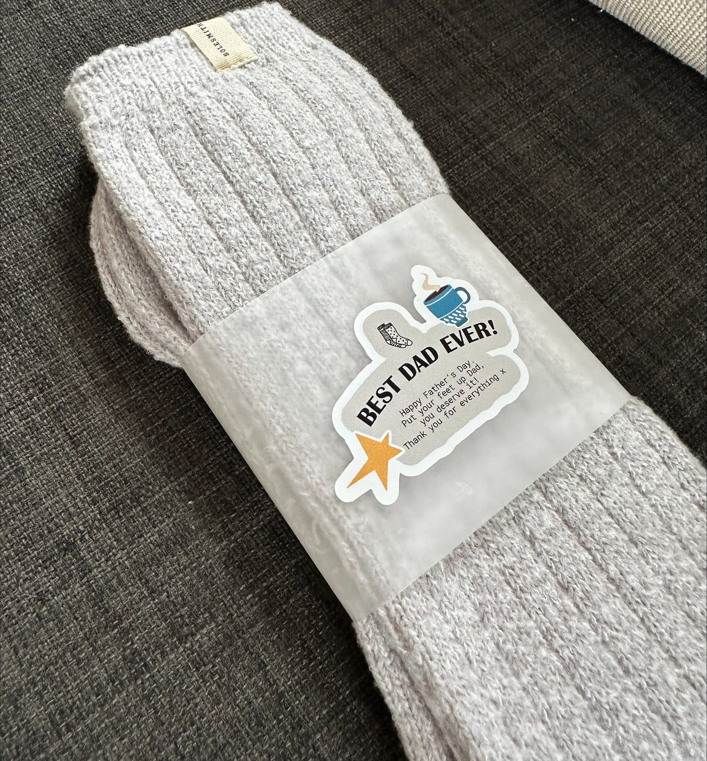 Wrapped Best Dad Ever Father's Day Gift Socks