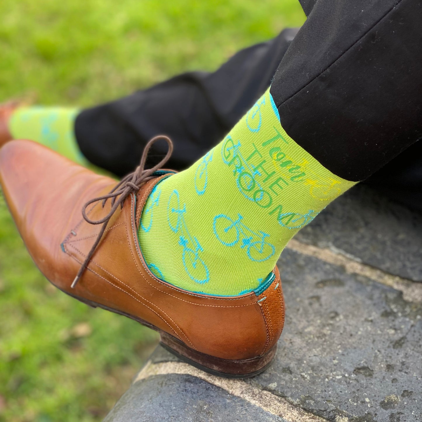 Personalised Cycling Wedding Socks