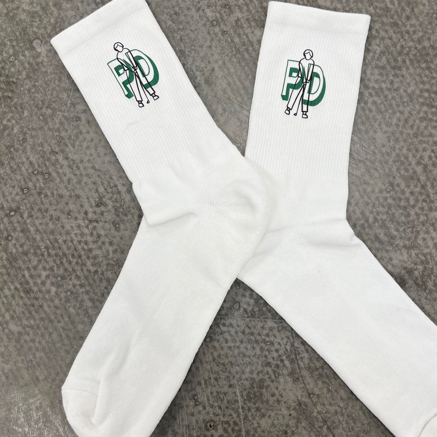 Monogram Golf Crew Socks