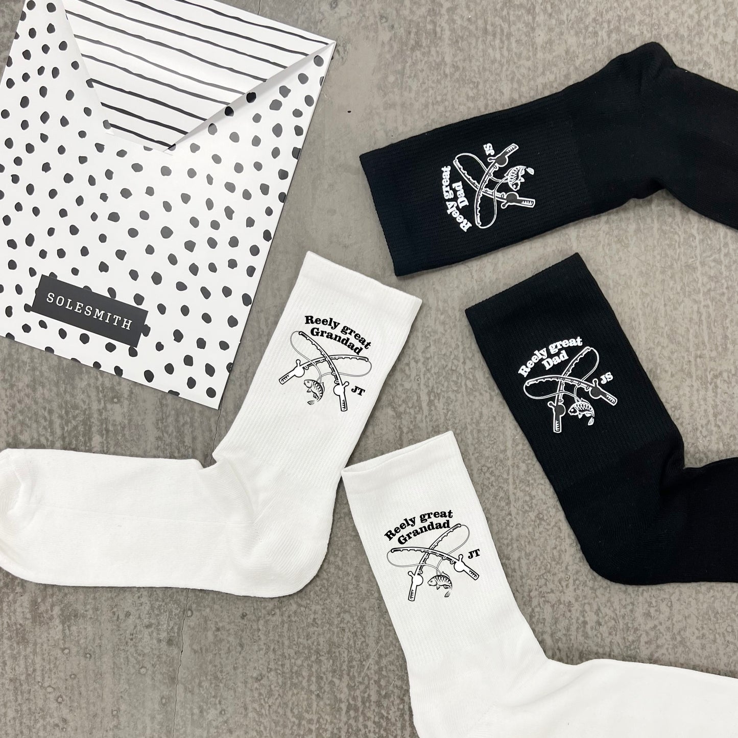Personalised Sports Socks For Fishing