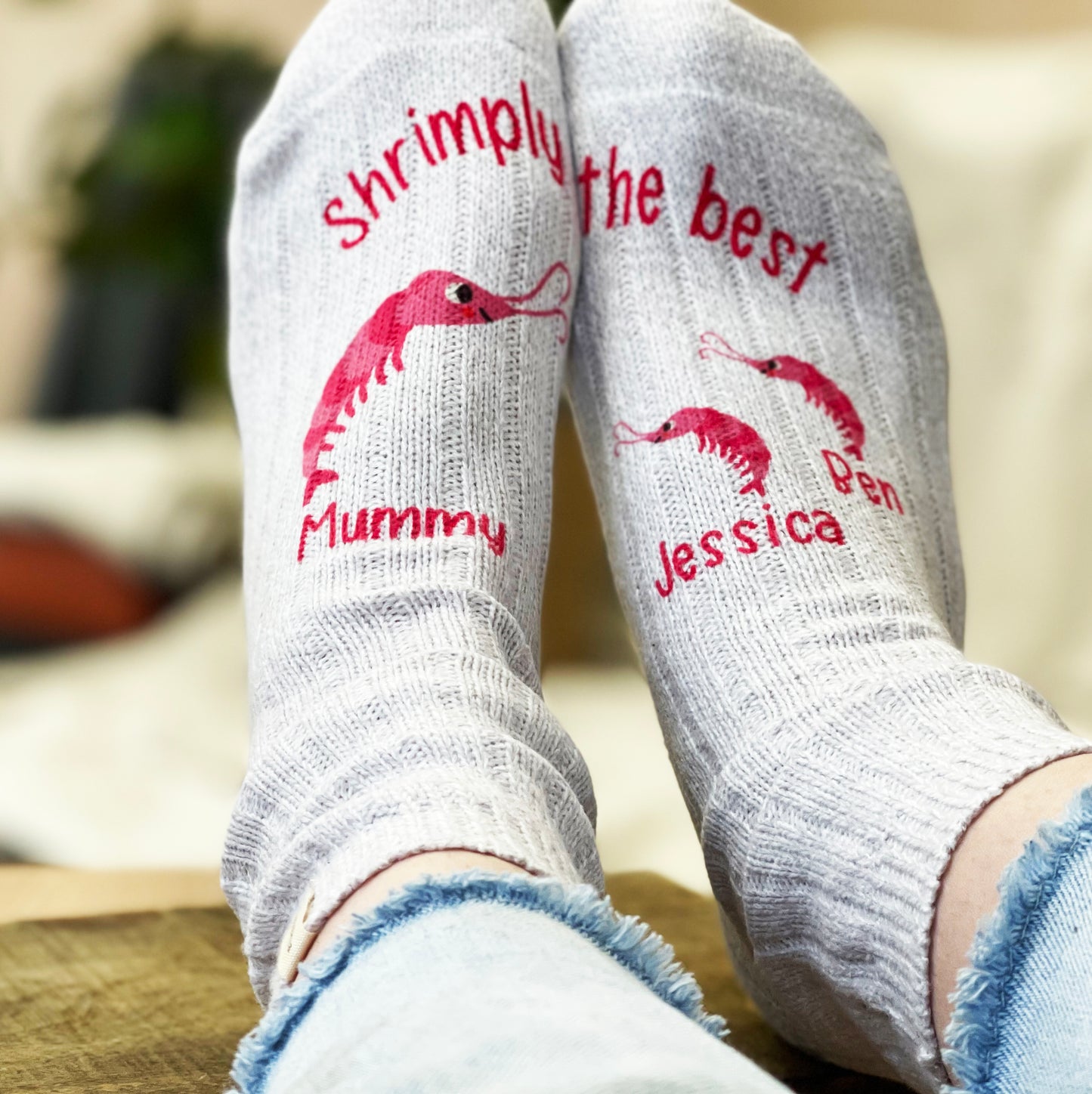Mummy And Me Shrimpley The Best Snug Socks