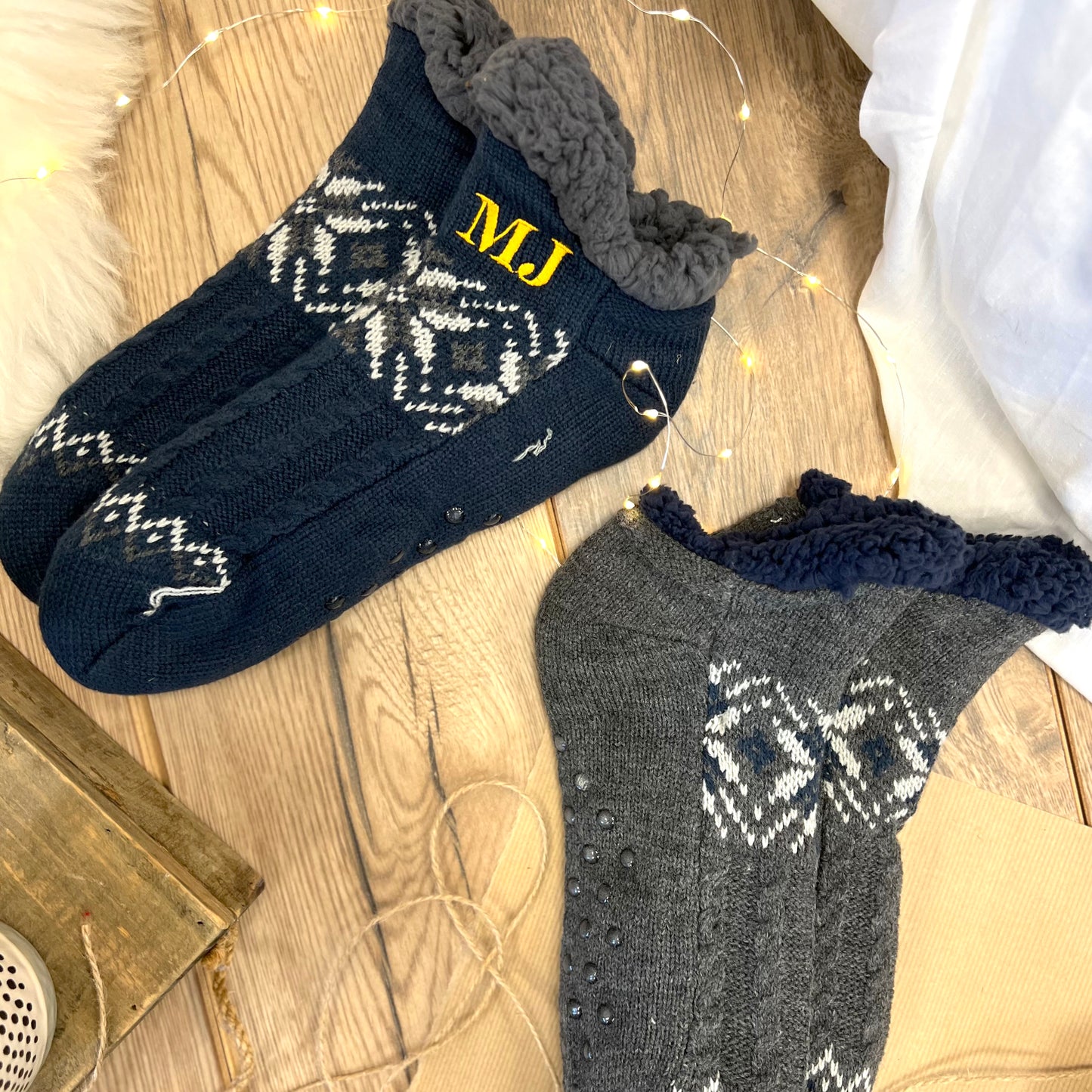 Men's Nordic Slipper Boot Socks
