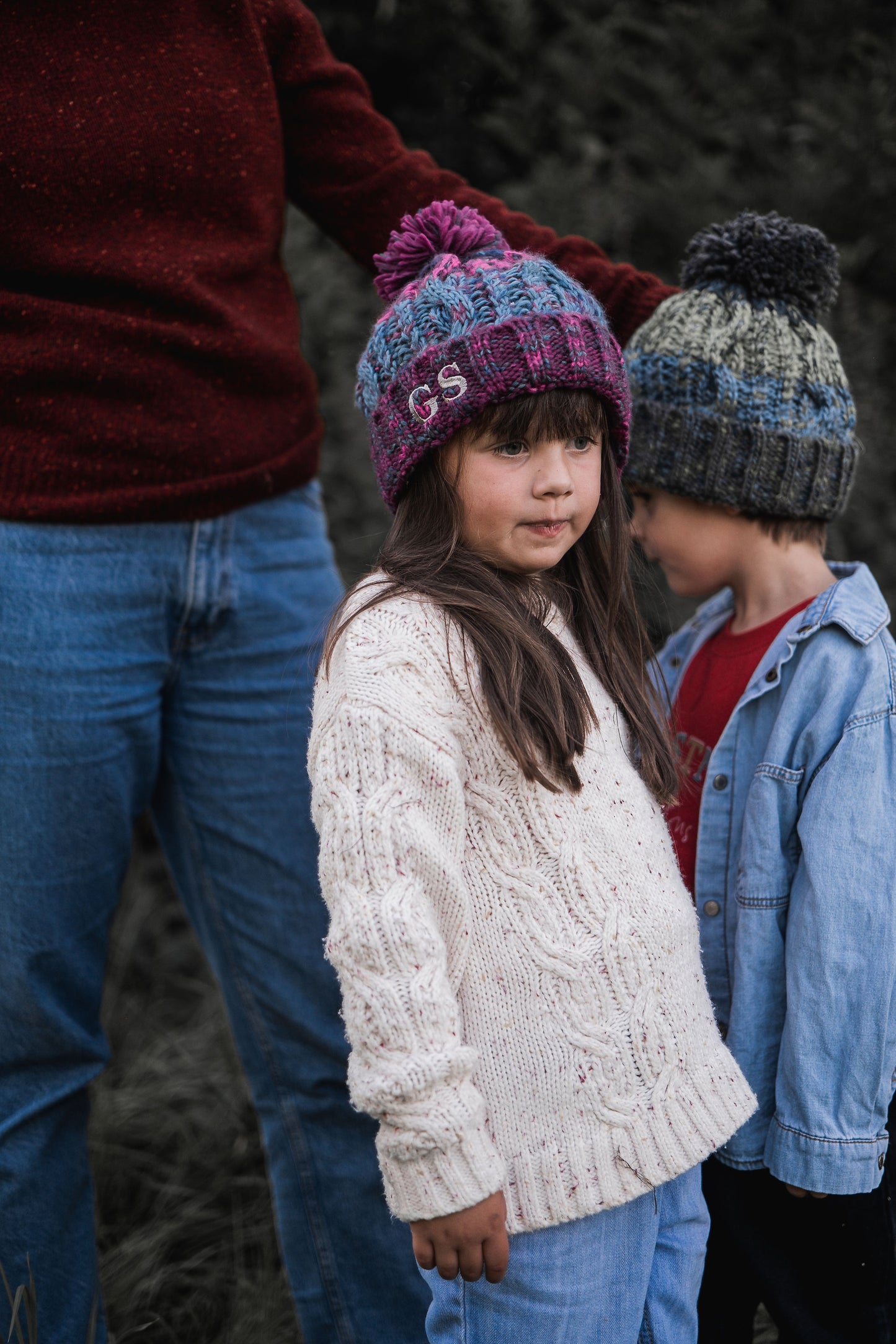 Monogramed Twinning Winter Hats