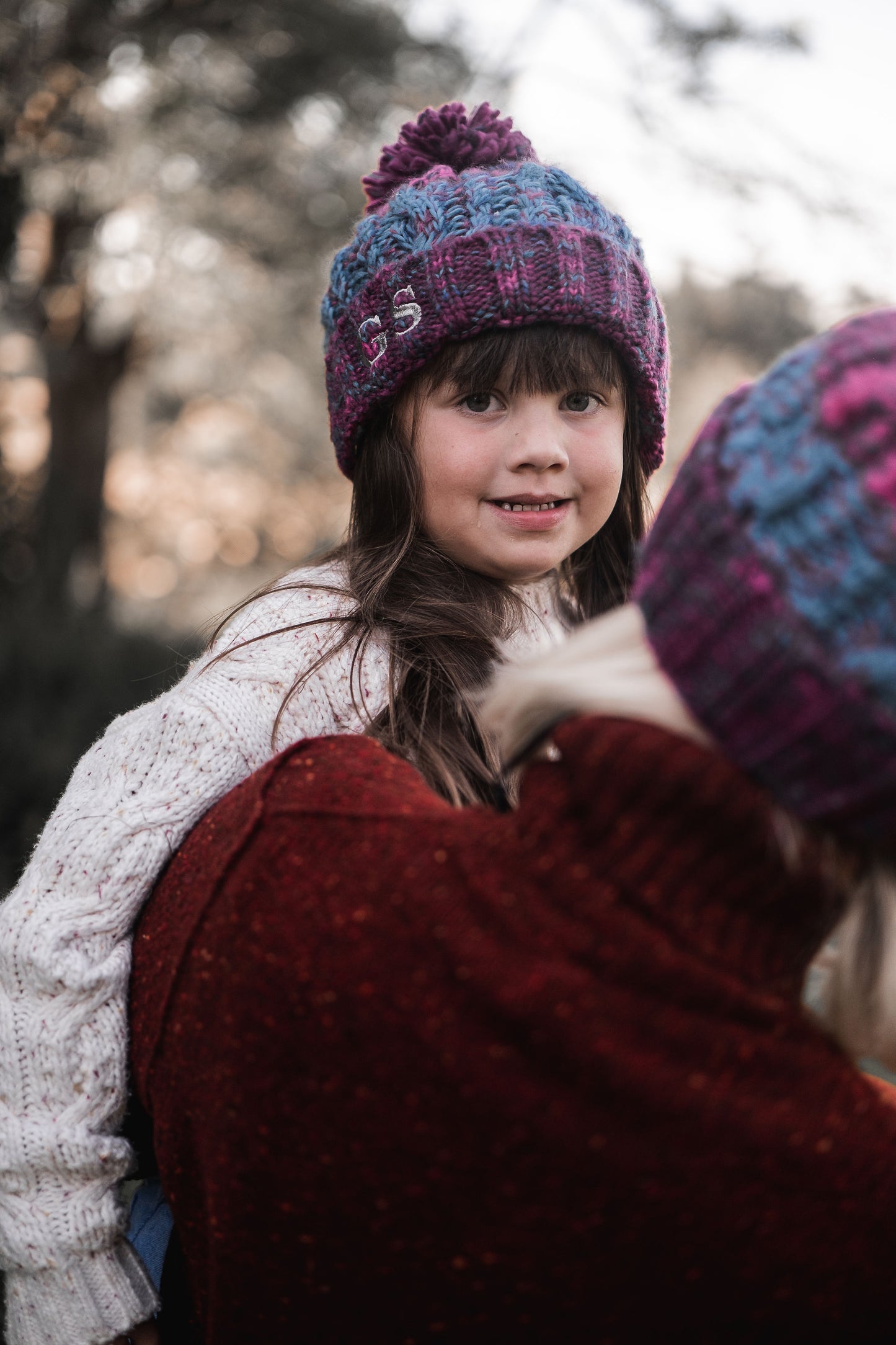 Monogramed Twinning Winter Hats