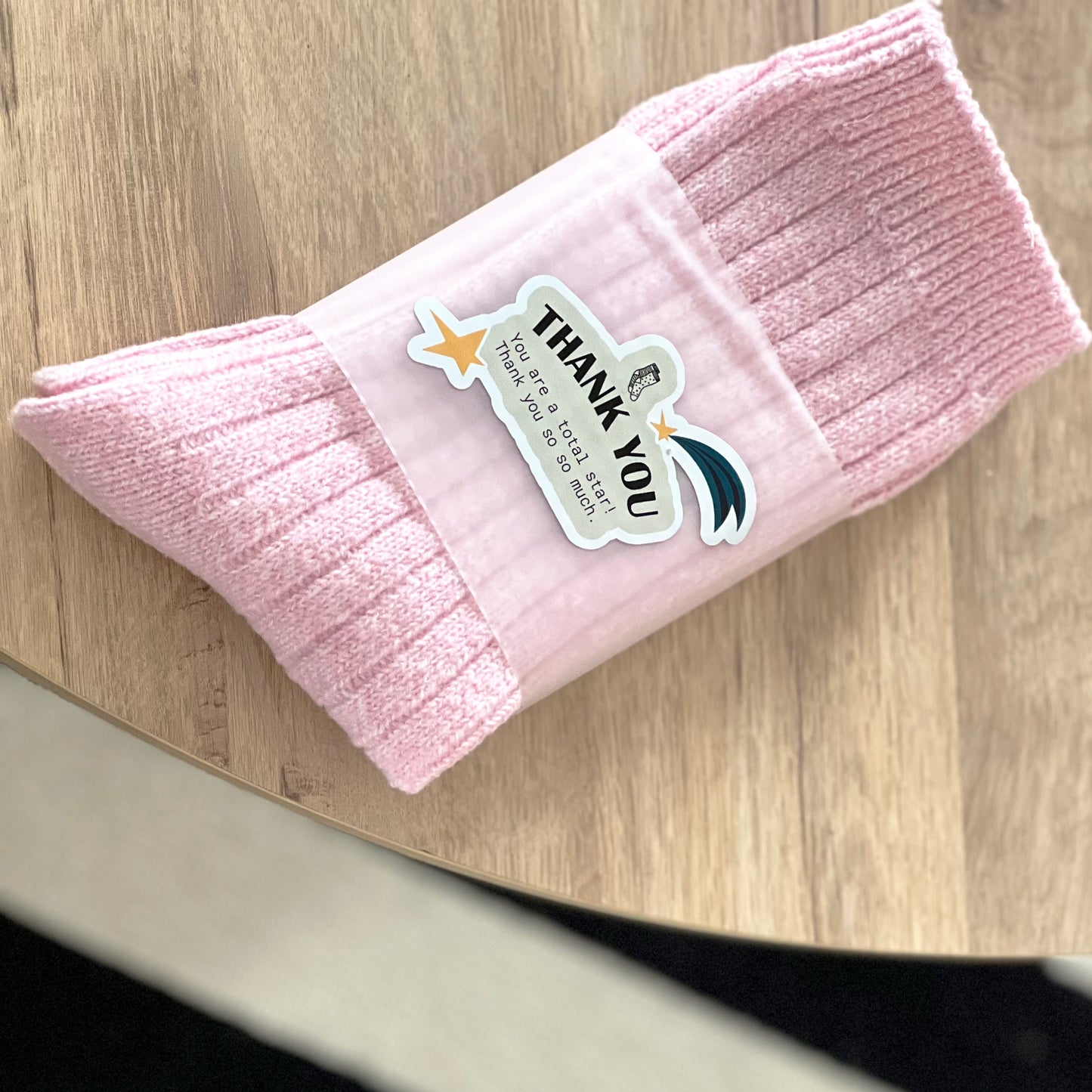 Wrapped Thank You Gift Socks