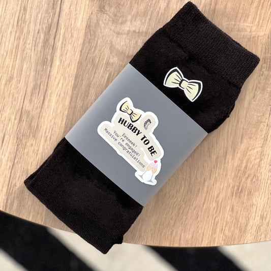Wrapped Hubby To Be Engagement Gift Socks
