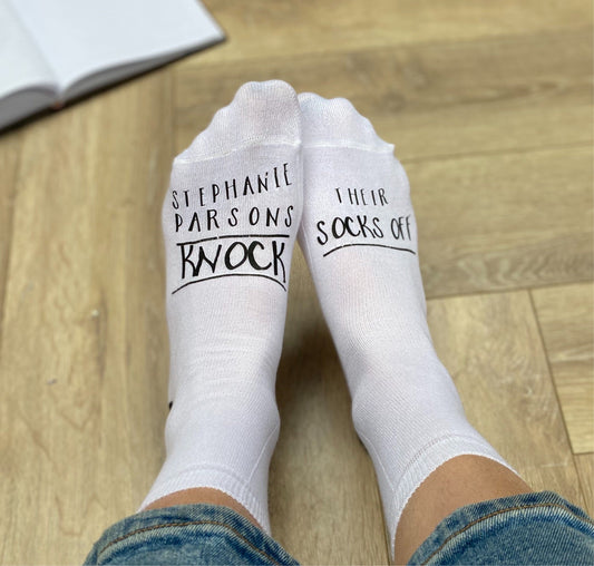 Knock their socks off positive Socks