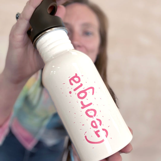 Back To School Personalised Kids Water Bottle