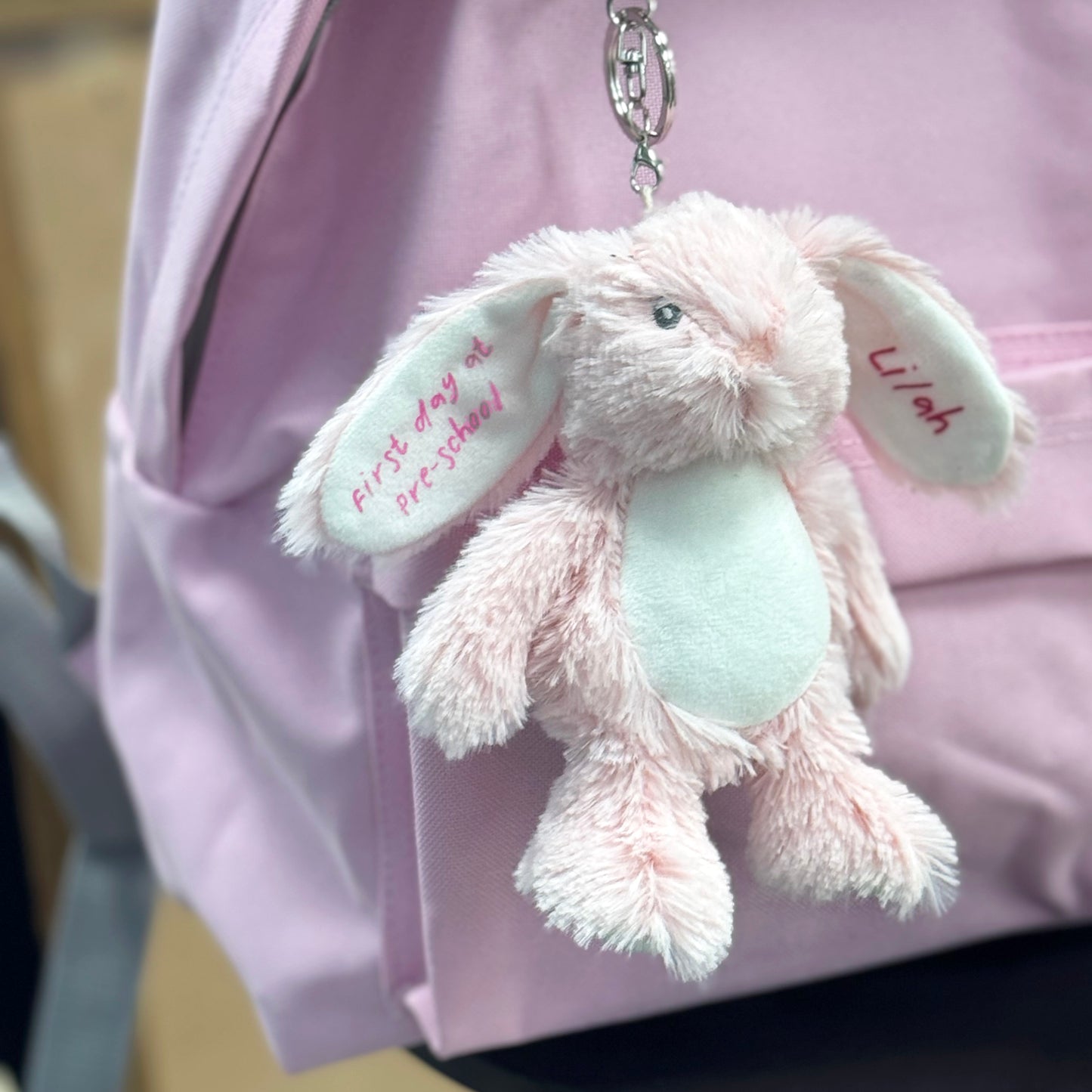First day of school personalised bag charm