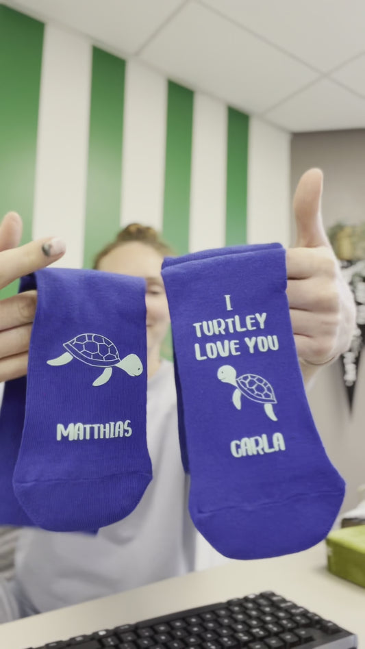 I Turtley Love You Socks