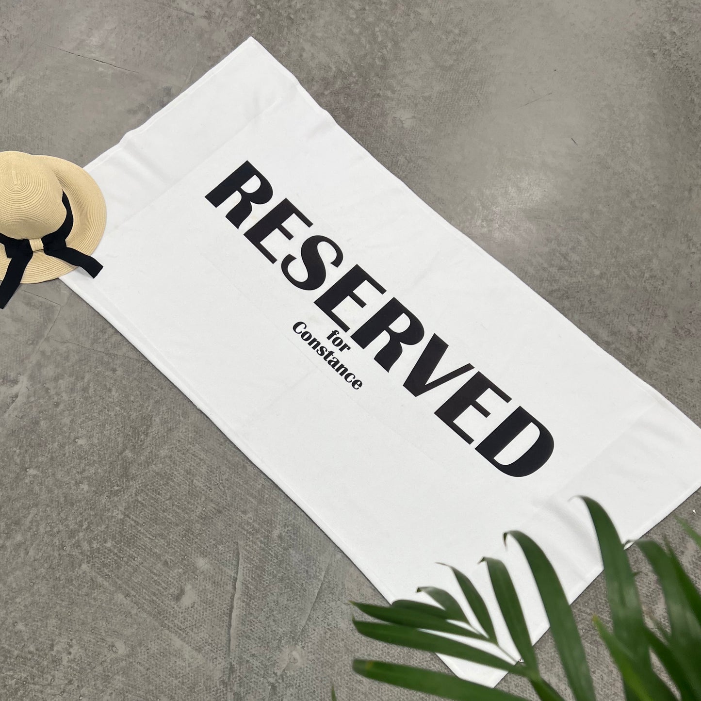 Personalised Reserved Beach Towel