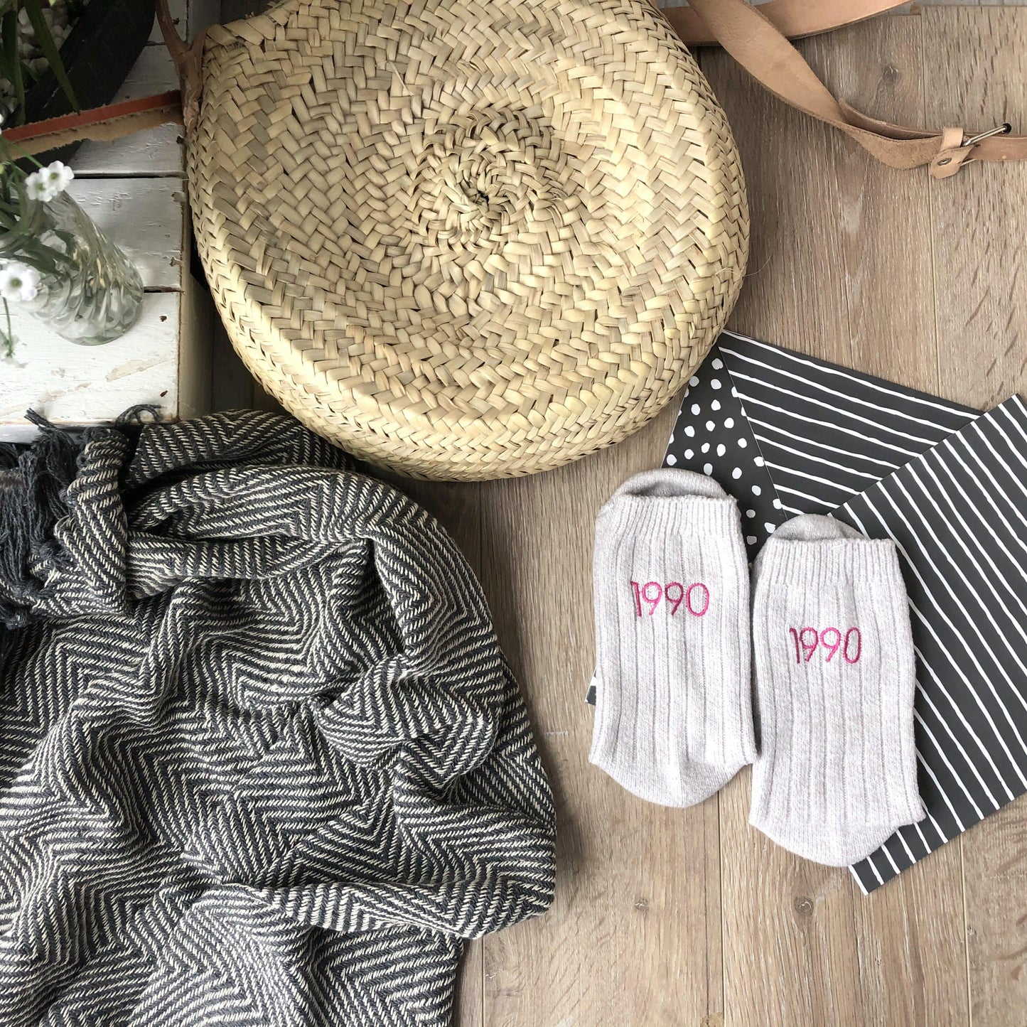 Embroidered Year Personalised Socks, Socks, - ALPHS
