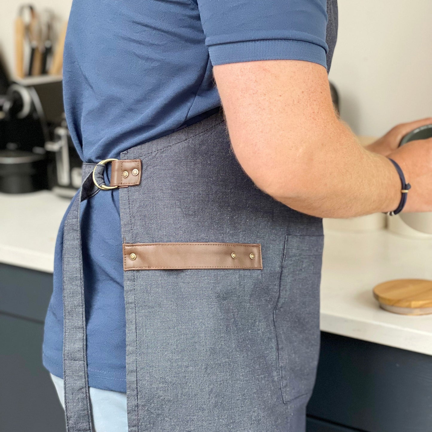 Embroidered Stag Apron