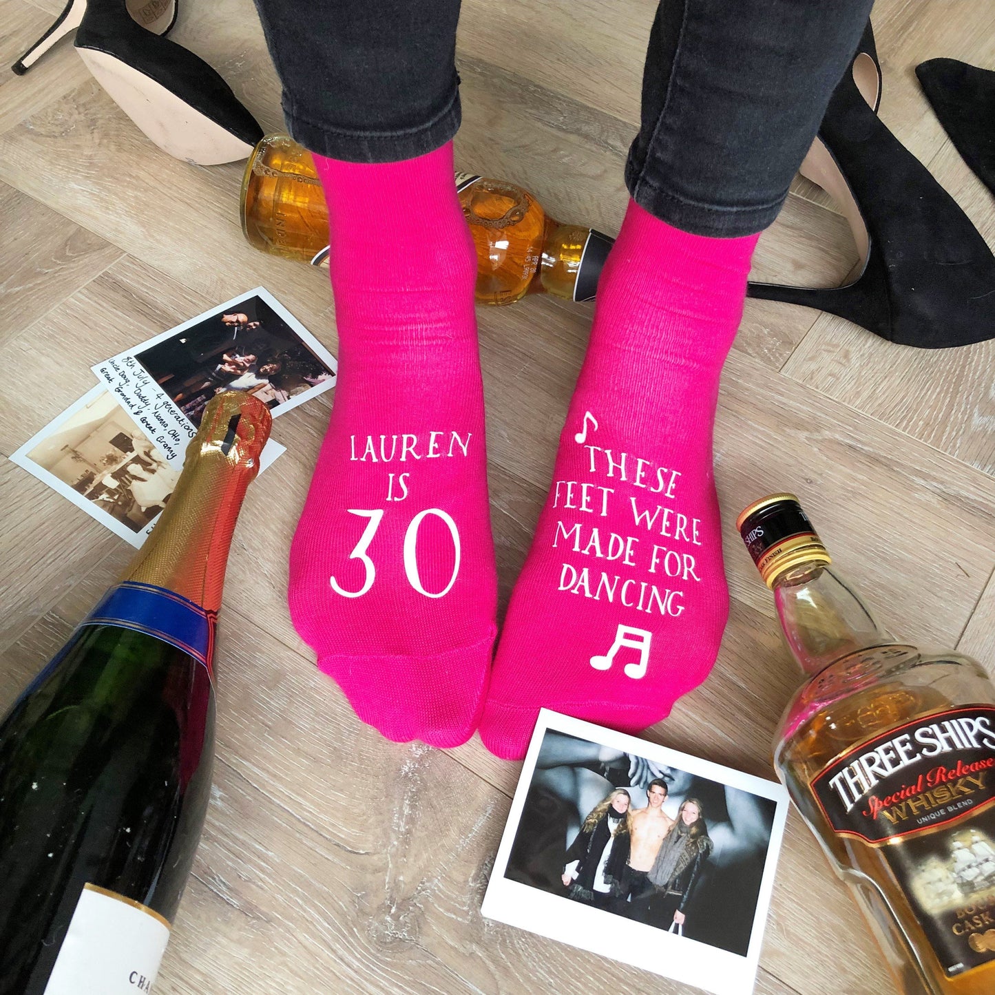 Feet Made for Dancing Birthday Socks, socks, - ALPHS