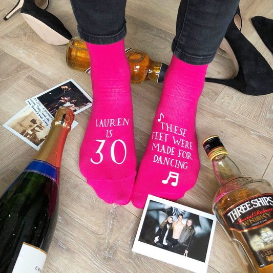 Feet Made for Dancing Birthday Socks, socks, - ALPHS