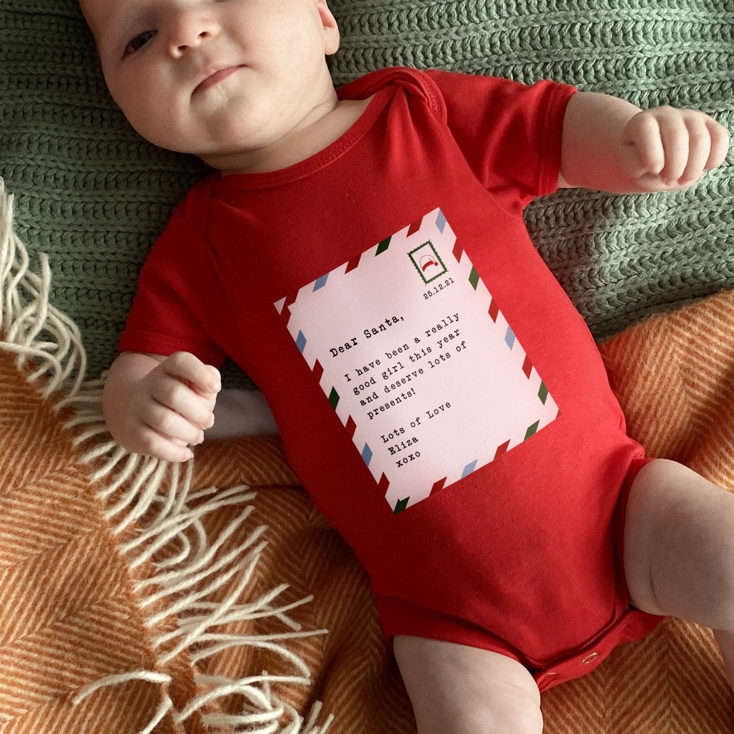 A Letter to Santa Personalised Babygrow