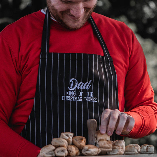 Embroidered Christmas Dinner Apron