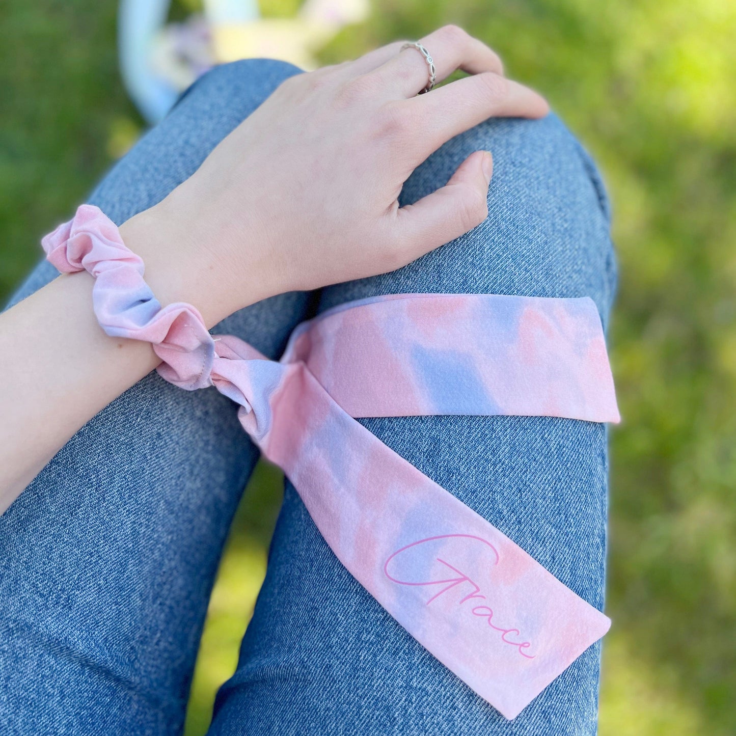Tye Die Personalised Scrunchie