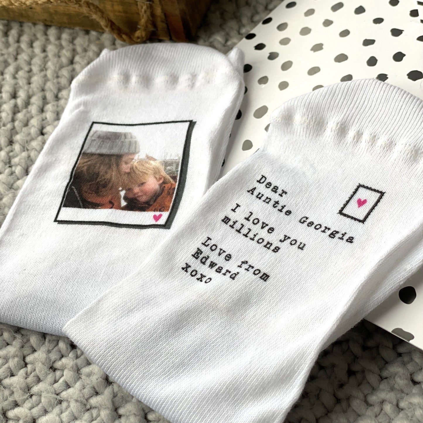 Auntie Love You Million Photo Socks