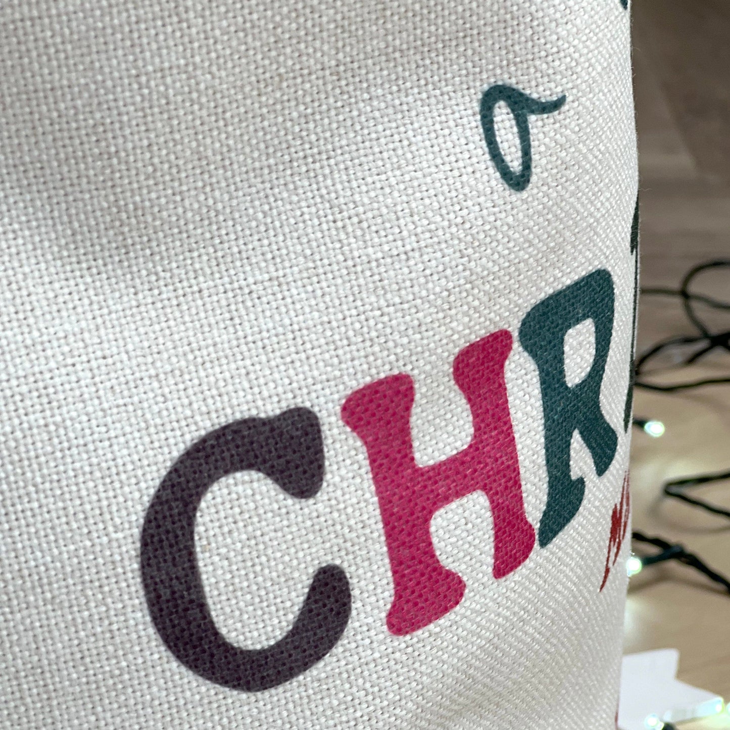 Colourful Christmas Personalised Sack