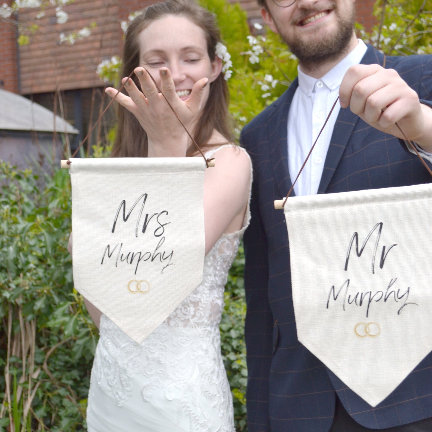 Wedding Chair Personalised Hanging Signs