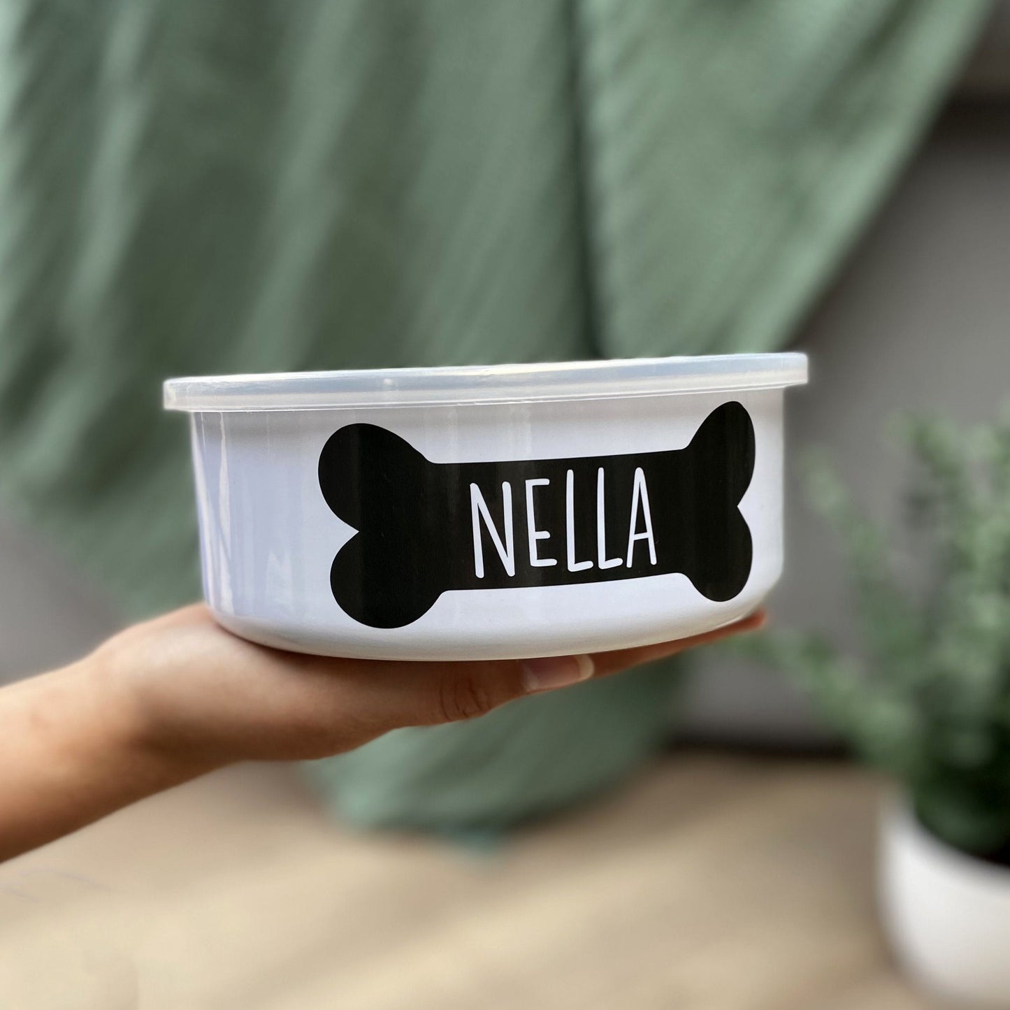 Personalised Bone Dog Bowl